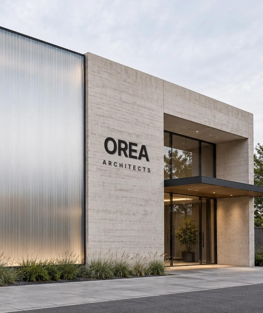 OREA ARCHITECTS 건물 외벽 사인